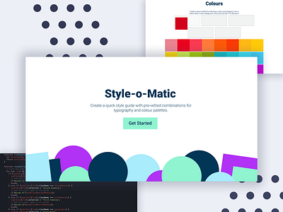 Style-o-Matic branding design product design style tiles web design