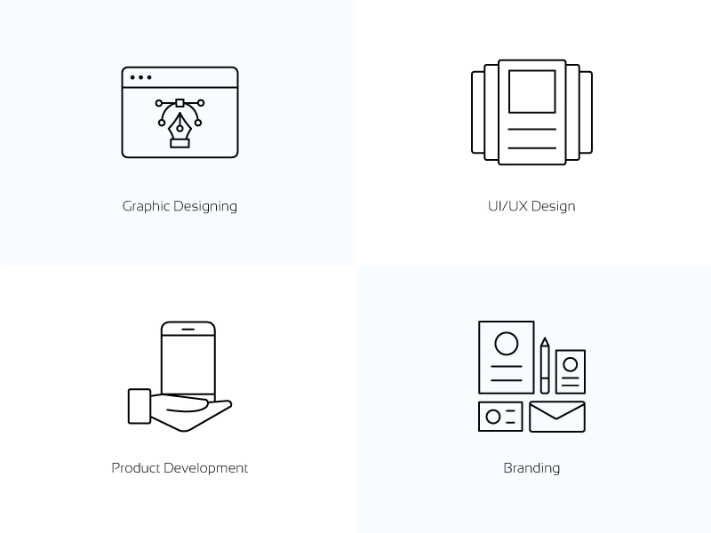 Set of 35 services icons by Shiva for IndexStudio on Dribbble