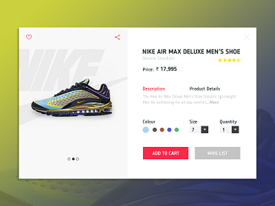 Daily UI Challenge 05 - Ecommerce Product Page e commerce ecommerce home page online shop product page shoes shopping sneakers ui website website banner