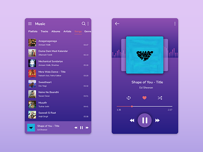 Daily UI Challenge 13 - Music Player