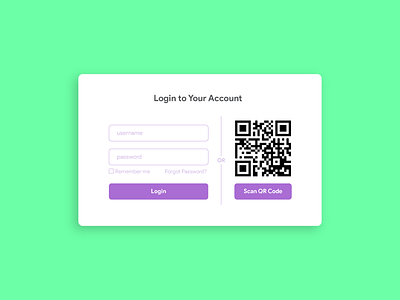 Daily UI Challenge 17 - Qr Scan