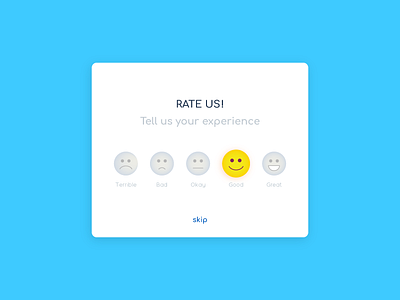 Daily UI Challenge 18 - Rate Us