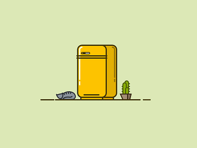 Refrigerator Illustration