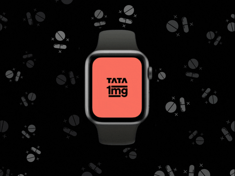 Apple watch concept of 1mg