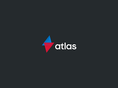 logo for Atlas delivery brand branding design graphic design illustrator logo minimal vector