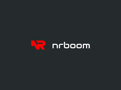 Logo for Nrboom — perform EEG research of your content branding design graphic design illustration illustrator logo minimal vector