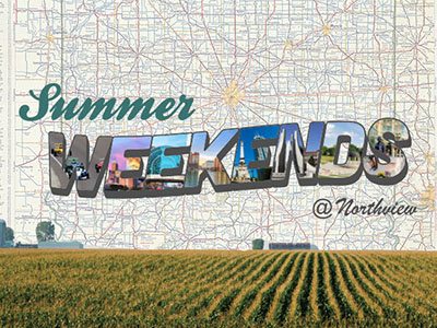 Summer Weekends church cornfield design illustration indiana map series series graphic summer
