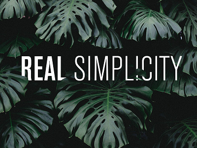 Real Simplicity adobe photoshop clean design graphic design green intricate minimal monstera plant simple typography
