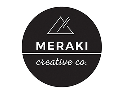 Meraki Creative Co adobe black black and white branding creative creative company logo logo design meraki minimal simple white