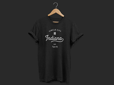 Indiana Shirt circle city clean design indiana indianapolis minimal shirt design simple state