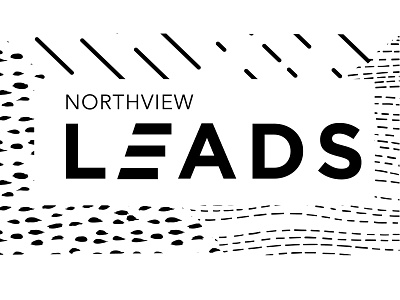 Northview Leads black and white branding church clean conference conference design conference logo graphic design lead leadership leading logo logo design minimal patterns simple steps