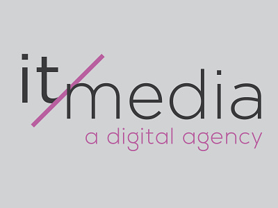 It Media Logo clean designs digital ad digital advertising digital logo elevate graphic design illustration logo logo design media minimal simple tech typography vector