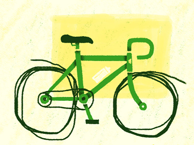 Sketchy Wheels adobe fresco bicycle bike cycle digital art drawing illustration sketchy wheel