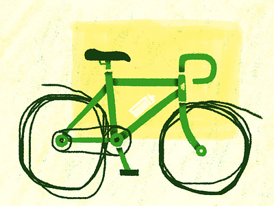 Sketchy Wheels adobe fresco bicycle bike cycle digital art drawing illustration sketchy wheel