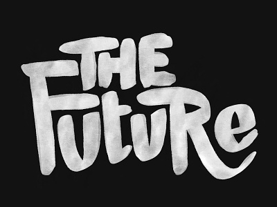 The Future Type brush characters design font future futurism futuristic handwritten retro retro future texture the future type typography