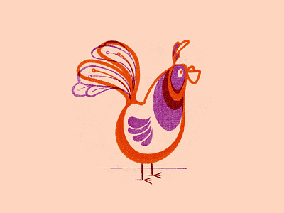 Rudy the Rooster 2022 animal barn yard bird character chicken cockerel duck egg farm feathers fowl goose hen illustration male poultry procreate rooster turkey