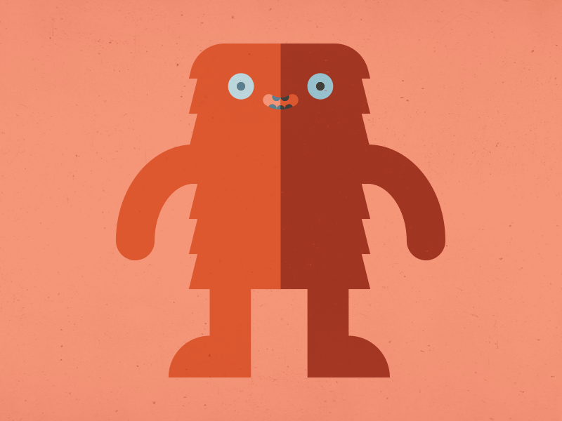 Friendly Monster character creature design illustration monster vector