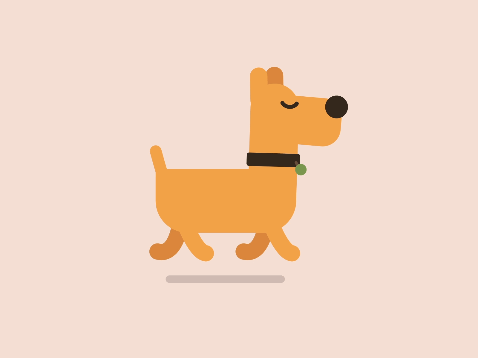 Walking dog 2d 2d animation 2d character adobe adobe after effects adobe illustrator after effects animation animation design art character design dog dog illustration graphic design illustration motion motion design motion graphics motiongraphics
