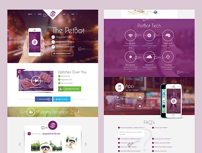 Tech Website Homepage UI apps design figma graphic design mobile app mockup photoshop purple tech technology ui