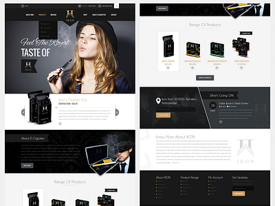 Web Design for an E-cigar Website