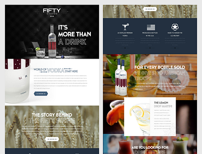 UI Design for a Drinking website alcohol branding design drink figma graphic design illustration logo mockup modern photoshop shopping ui ux vodka wine