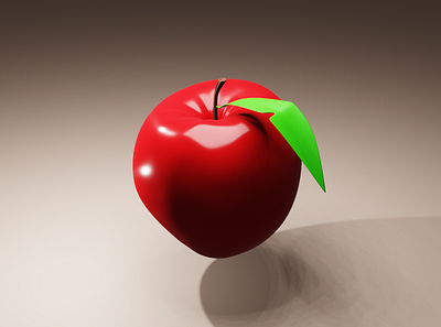 3D Apple Model 3d 3d model animation apple asset blender cartoonist design freash fruits game assets graphic design healthy illustration motion graphics newton red render season