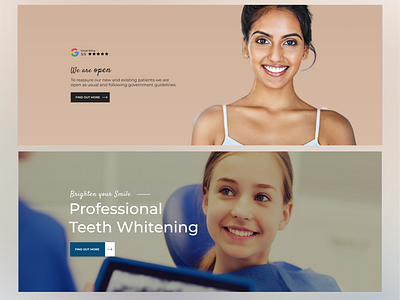 Banner Design For A Dental Website