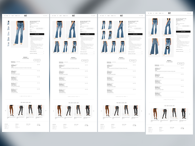 Different Styles for Product Detail Page - E commerce branding buy cloth design ecommerce figma gallery images jeans online store photoshop product product detail shop shop page shopping store styles trouser ui