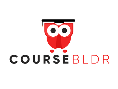 Logo Design for a Course Selling Website bird books branding course design education enroll figma figure graphic design illustration learn logo mascot owl photoshop red student ui vector