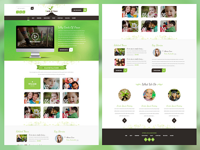 UI Design for a Children Learning Organisation Website