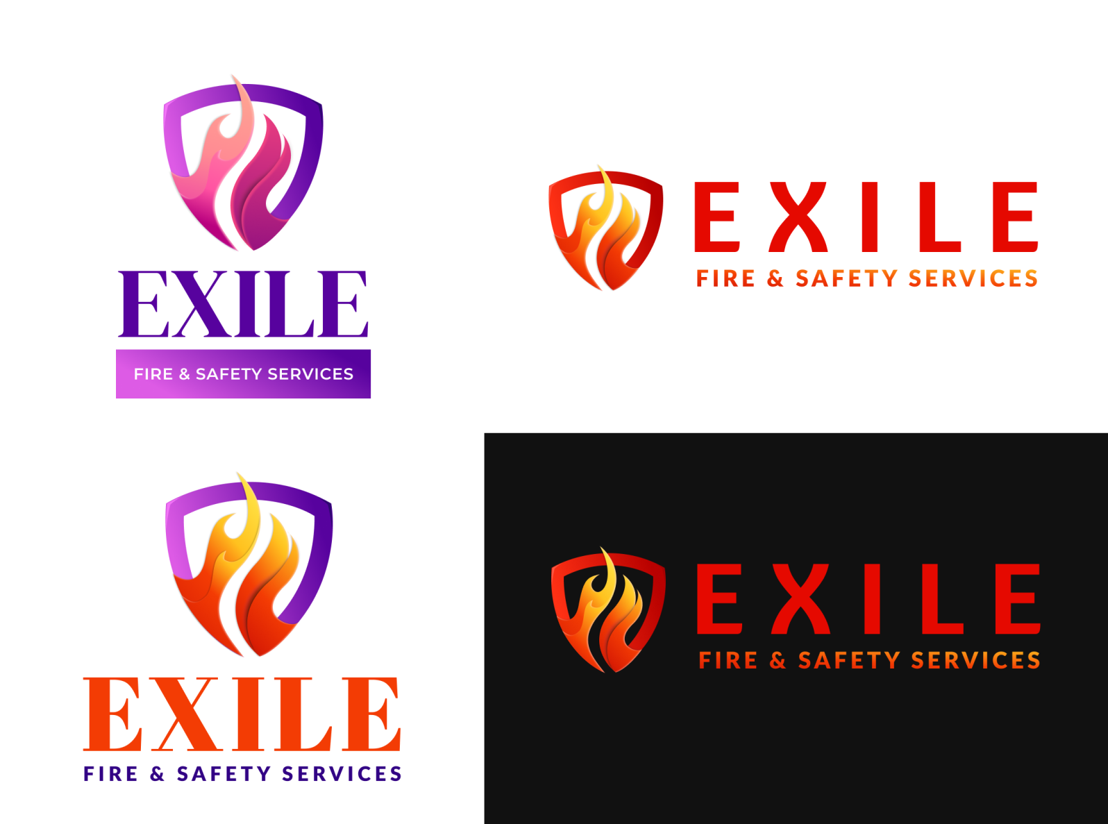 Logo for Fire & Safety Services Company by  Framez on Dribbble