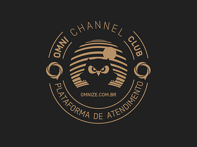 Omnize - T-shirt channel customer dark gold mascot owl platform silhouette t shirt tshirt