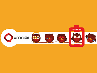 Owl Thermometer mascot omnize owl red thermometer yellow