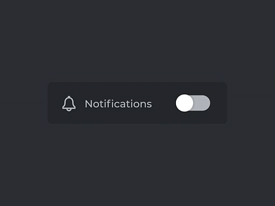 Notifications bell & toggle bell interface motion motion design notifications toggle toggle button toggle switch ui