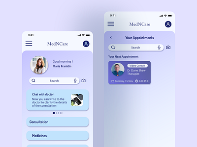 Medical App app design figma medical app mobile app ui