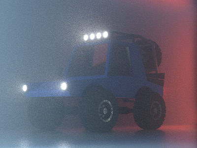 4x4 Truck (Fog Study) 3d 4x4 bloom car fog lights octane tires truck vehicle