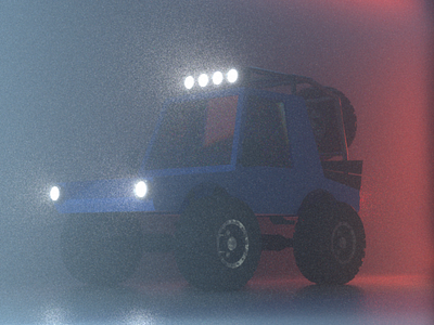 4x4 Truck (Fog Study) 3d 4x4 bloom car fog lights octane tires truck vehicle