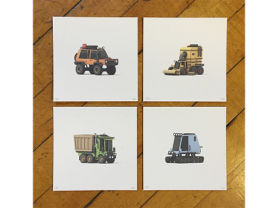 New Print Shop! 3d big cartel c4d dump truck limited edition model print render sweeper truck vehicles