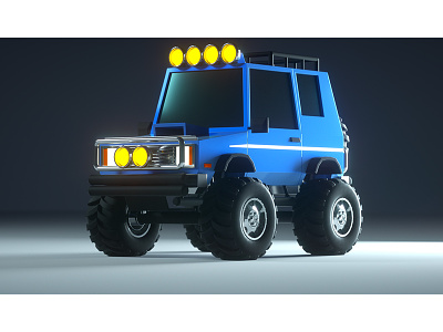 SUV (Collaboration) 3d 4x4 c4d collaboration model octane render rugged suv tires truck utility