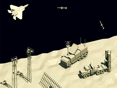 Popular Mechanics 3d antennae ao battle c4d cinema 4d f 35 f35 illustration issue landscape low poly lowpoly magazine missile popular mechanics radar radar truck s300 spread towers trucks war zone