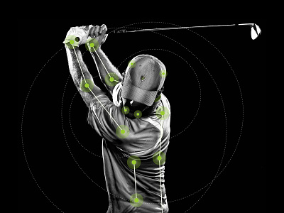 Golfer artificial intelligence recognition digital art golf golfer graphic design photo photo editing photography editing photoshop sport