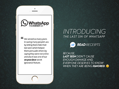 WhatsApp Read Receipts - The Honest Ad