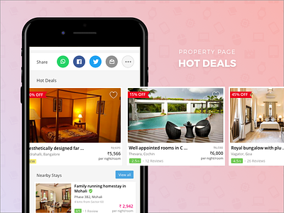 Hot Deals / Offers - Mobile Property Page cards deals hot mobile offers property travel