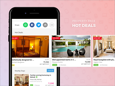 Hot Deals / Offers - Mobile Property Page
