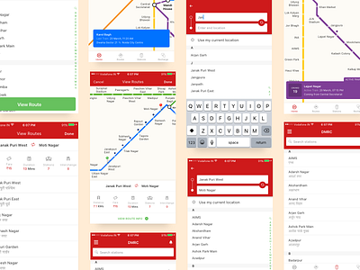 Delhi Metro App Design Concept