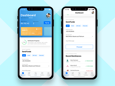 Remittance App designs, themes, templates and downloadable graphic ...