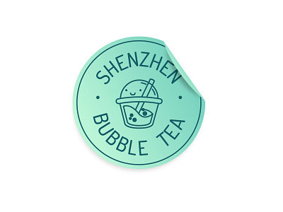 Shenzhen Bubble Tea branding bubble bubbletea design logo logo design logocore shenzhen tea vector