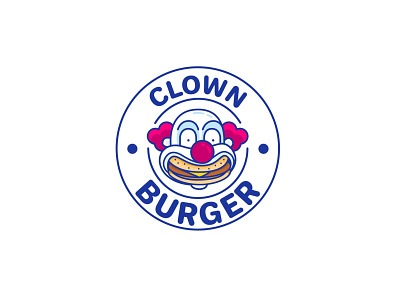 33 Daily logo challenge branding burger burgerlogo clown dailylogochallenge design logo logo design vector
