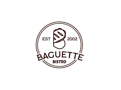 Bistro Baguette baguette bistro branding design food logo logo design vector