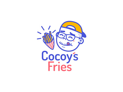 Cocoy´s fries branding design fast food food frieslogo logo logo design vector